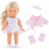 Bábika Rosy Ballerina Set Mini Corolline Corolle blond vlasy a modré oči 20 cm 3 doplnky