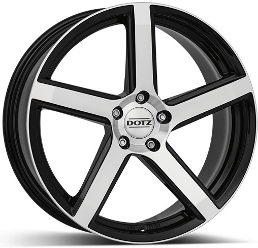 DOTZ CP5 8.5x18 5x112 ET45 black polished