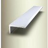 Ukončovací stenový profil 15 x 8,5 mm (nevŕtaný) | Küberit 238 U Stříbro F4