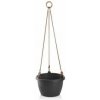 Plastkon Marina závesný kvetináč antracit 20 cm
