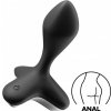 Vibračný análny kolík Satisfyer Game Changer čierny, silikónový análny vibrátor 11,8 x 3,5 cm