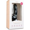 Easytoys dildo so semenníkmi a prísavkou čierne 15 cm