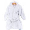 Kikko Detský biobavlnený froté župan XKKO Organic 6-12 mes. White stars