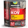 PRIMALEX Antikorózna farba na kov 2v1 0.75 l RAL 1023 dopravná žltá Lesk