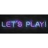 Sklenený obraz Neon Lets Play 50x125 cm