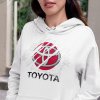Mikina s potlačou TOYOTA Dámsky Biela S