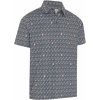 Callaway Scotch Novelty Print Mens Golf Asphalt L Polo košeľa