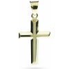 Zlatý krížik prívesok na retiazku V079
