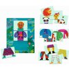 Zábavná hra Djeco Mix & Match Modanimo uni
