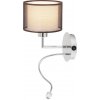 Rabalux 2629 ANASTASIA nástenné svietidlo 1xE27 + LED 1W = 85lm 4000K hnedé