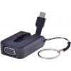Redukcia PremiumCord Adaptér USB-C male na VGA female, zasúvací kábel a krúžok na kľúče (KU31VGA06)