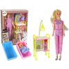 Lean Toys Bábika doktorka s bábätkom a doplnkami – v ružovom oblečení