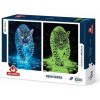 ART PUZZLE Svietiace puzzle Modrý jaguár 1000 dielikov