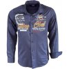 MEGAMAN košile pánská 1101 dlouhý rukáv M tmavo modrá