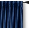 Záves AmeliaHome Velvet s multifunkčnou páskou 140x270 cm indigo, veľkosť 140x270