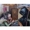 Hra so smrťou - Akad. mal. Igor Navrotskyi, originálny, ručne maľovaný obraz L (do veľkosti 95x95cm) Viac farieb