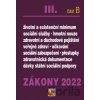 Zákony 2022 III. B - Zdravotní pojištění, Důchodové pojištění, Sociální služby - Poradce s.r.o.
