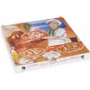 Krabica na pizzu vlnitá lepenka 32,5 × 32,5 × 3 cm (100 ks)