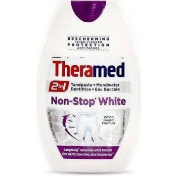 Theramed 2w1 Non Stop White Zubná pasta s ústnou vodou 75 ml