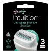 Náhradná hlavica Wilkinson Intuition Naturals Sensitive 3 ks
