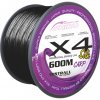 Mistrall Šnúra X4 Black Carp 600m 0,23mm