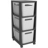 Rotho Brisen 3 x 16L antracit biely