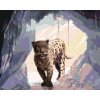 ZUTY Maľovanie podľa čísel - SNEŽNÝ LEOPARD (D. RUSTY RUST) Rámovanie: vypnuté plátno na rám, Rozmer: 80x100 cm