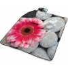 Sablio Plážová deka Gerbera na kameňoch: 200x140 cm