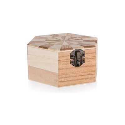 Krabička drevená CHESS 14 x 12 x 6 cm, 2ks