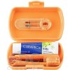CURAPROX Kids travel set oranžový (1x zubná kefka, 2x medzizubná kefka CPS, 1x zubná pasta mäta 6+ 10 ml, 1x nálepka) 1x1 set