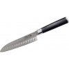 Damaskový nôž Santoku HANAMAKI