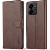 IMEEKE 68147 IMEEKE Peňaženkový obal pre Xiaomi Redmi 13C / Poco C65 tmavohnedý