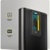 AXAGON EEM2-SD2B, USB-C 10Gbps externí box s displejem pro M.2 NVMe/SATA SSD, bezšroubkový, černý