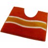 ROUTNER Kúpeľňová predložka LAVELLO Oranžová 10405 - Oranžová / 50 x 50 cm WC s výkrojom 10405