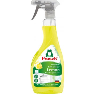 Čistič Frosch, na kúpeľne a sprchy, citrónový, 500 ml