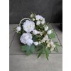 lacne-dekoracie.sk Ikebana-dekorácia v prútenom košíku výška 34cm biele kvety