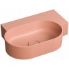 Omnires Ovo M+ umývadlo 55x38 cm oválny pultové umývadlo ružová OVO555UWPCO