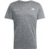 Pánske športové tričko adidas, OWN THE RUN MELANGE TEE M tmavo sivá,Biela XL