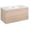 Naturel Kúpeľňová skrinka s umývadlom Ancona 100x45x46 cm akácie ANCONA2100DV