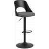 Tmavosivé barové stoličky v súprave s nastaviteľnou výškou 2 ks (výška sedadla 84 cm) Lucy – Actona