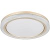 LED stropné svietidlo Globo 41372-24 BOLLY 20W 1100lm 2700-6500K + RGB 5W zlaté s diaľkovým ovládaním