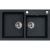 Alveus ROCK 90 kuchynský granitový drez so sifónom 78x48 - G-91 Black 1090965
