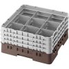 Cambro Kôš Camrack 9 pozícií, výška pohára 17,4 cm - Hnedá| TOM, R-9S638-167