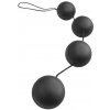 Pipedream Anal Fantasy Deluxe Vibro Balls, čierne análne guličky 3,4 cm