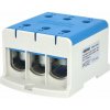 ELEMAN Svorka univerzálna trojitá UK 240/3 N, 425A, 3x240mm2 1pól., AL/CU, krytá, modrá, na DIN a Montážnu dosku