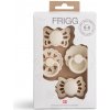 Štvorbalenie cumlíkov FRIGG Baby´s First - Floral Heart, Cream