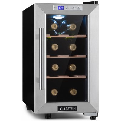 Klarstein Reserva 8 Uno, vinotéka, 23 l, 8 fliaš, 11–18°C, 26 dB, nehrdzavejúca oceľ (HEA3-Reserva8-Uno)