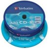 VERBATIM CD-R(25-Pack)Cake/Crystal/52x/700MB 43352 Verbatim