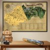 Stieracia mapa Slovenska RETRO XL