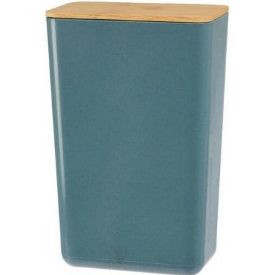 Úložný box s bambusovým vekom Roger, 13 x 20,7 x 8 cm, modrá